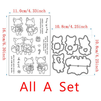 Christmas Animals Dies & Stamps Set