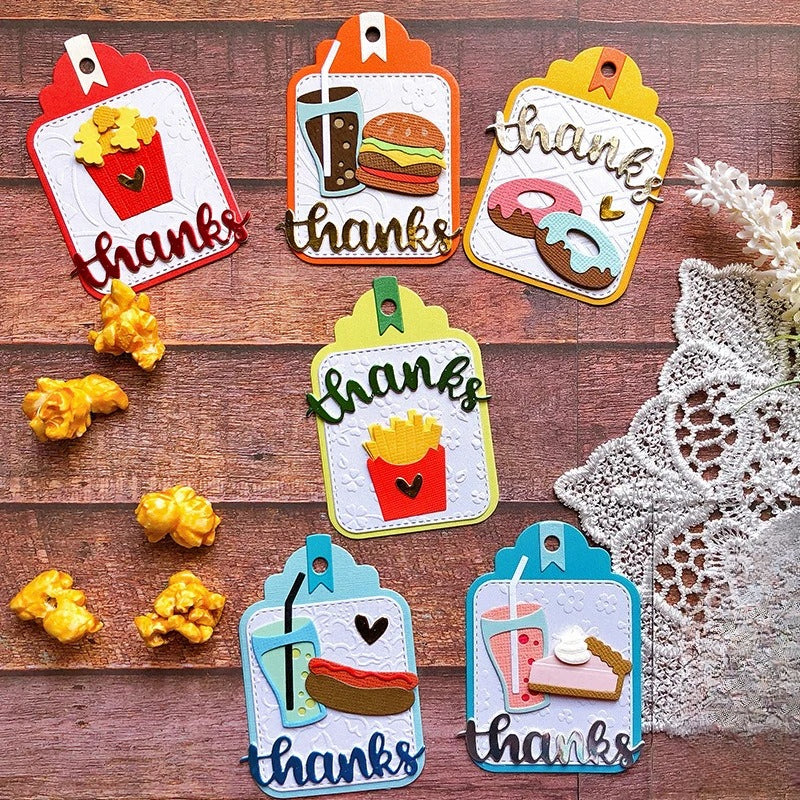Hamburg Fries Popcorn Metal Cutting Dies