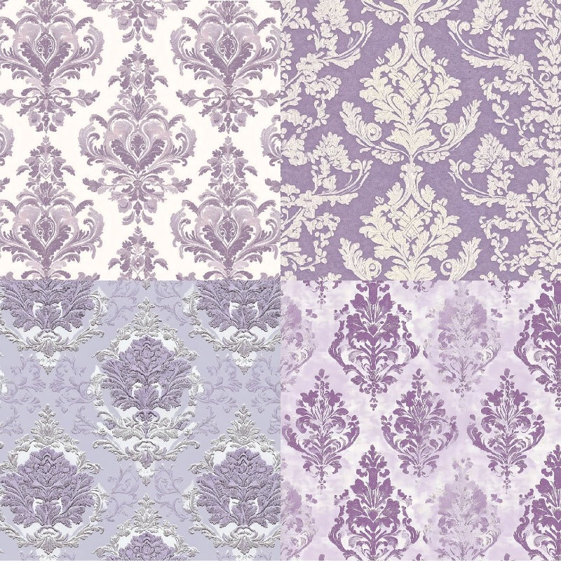 24PCS 6" Lilac Scrapbook Paper & Cardstock