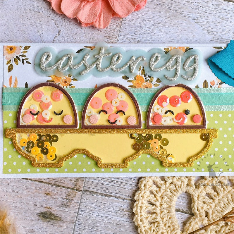 Cute Easter Egg Metal Cutting Dies