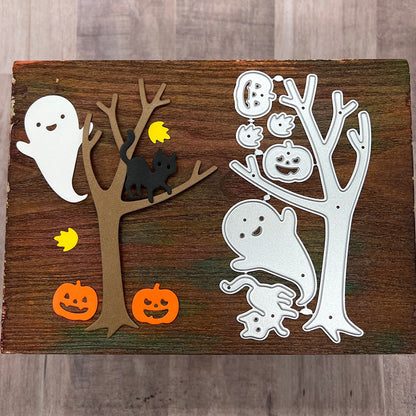 Halloween Ghost Pumpkin Cat Cutting Dies