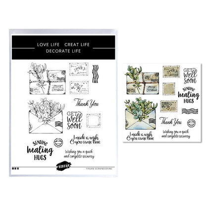 Cute Envelope Mailer Set Dies & Stamps Set