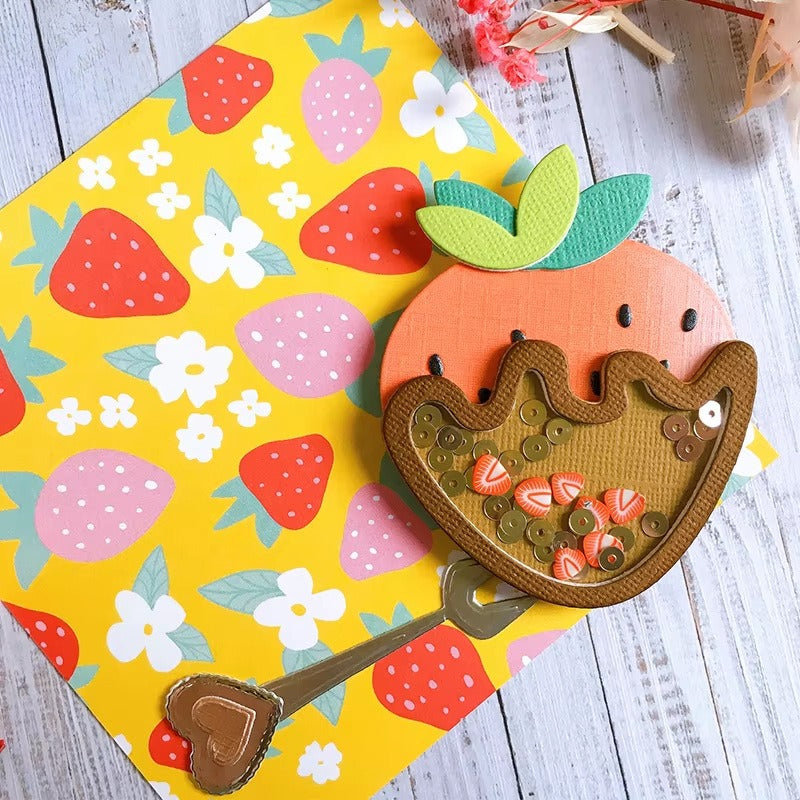Strawberry With Heart Metal Cutting Dies