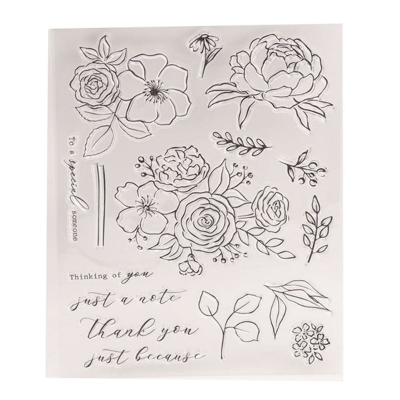 Flowers DIY Clear Stamps