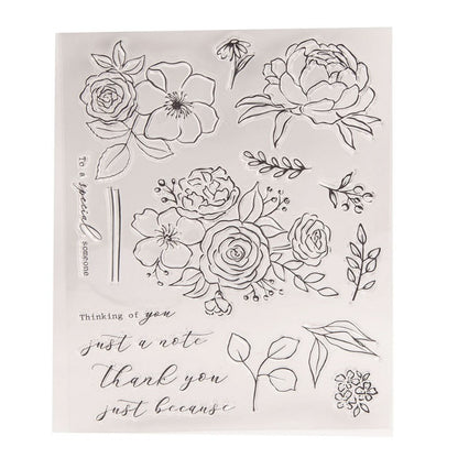Flowers DIY Clear Stamps