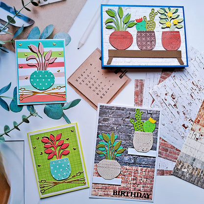 Small Potted Plants Metal Cutting Dies