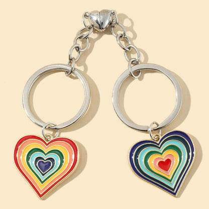 Couple Colorful Love Keychain