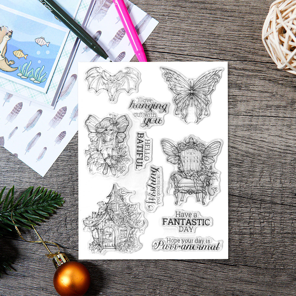 Halloween Elements Dies & Stamps Set