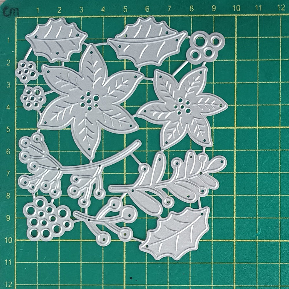 Poinsettia Flowers Metal Cutting Dies