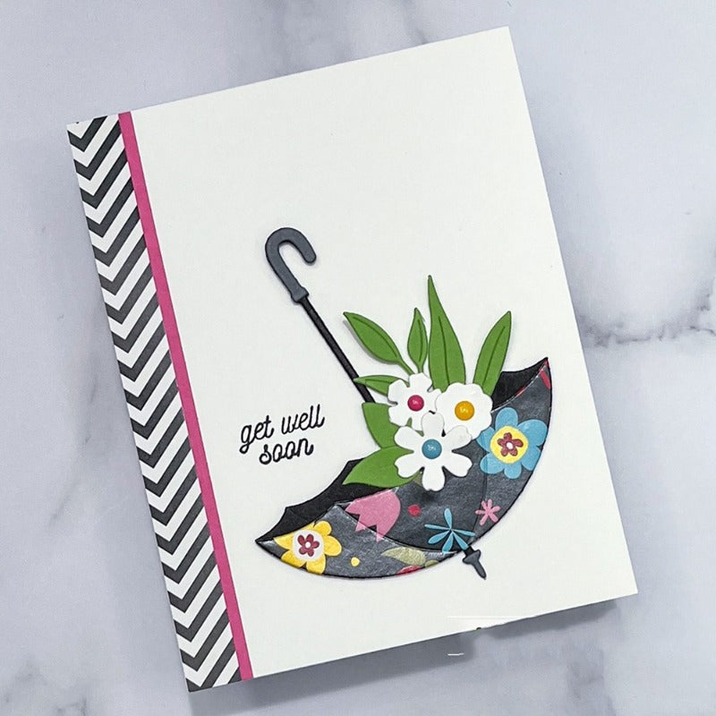 Umbrellas and Flowers Metal Cutting Dies