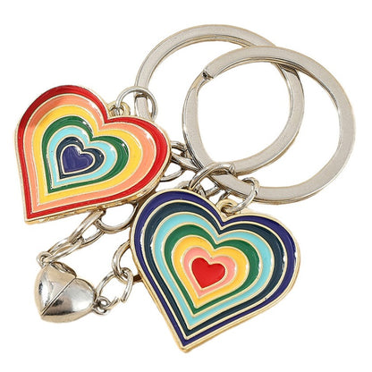 Couple Colorful Love Keychain