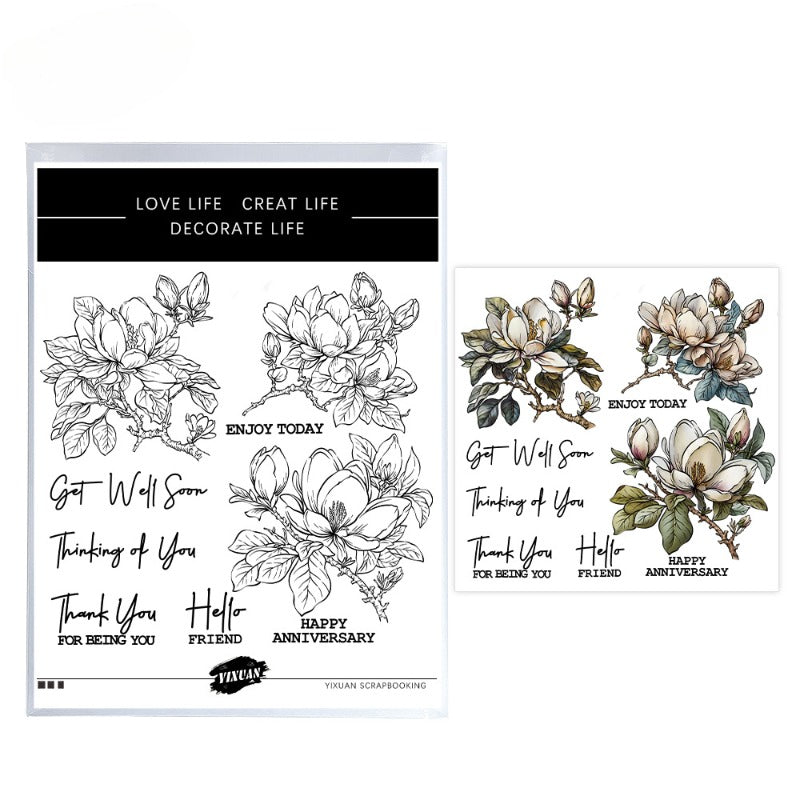 Flowers Dies & Stamps Set