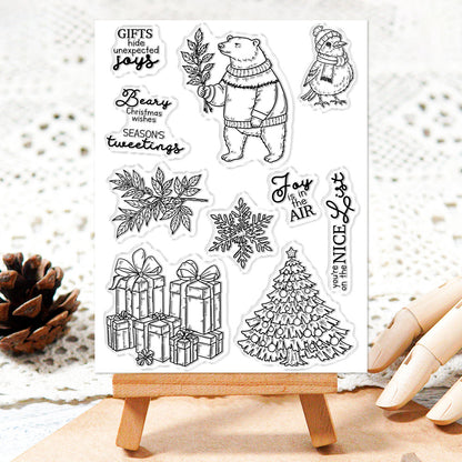 Christmas Theme Dies & Stamps Set