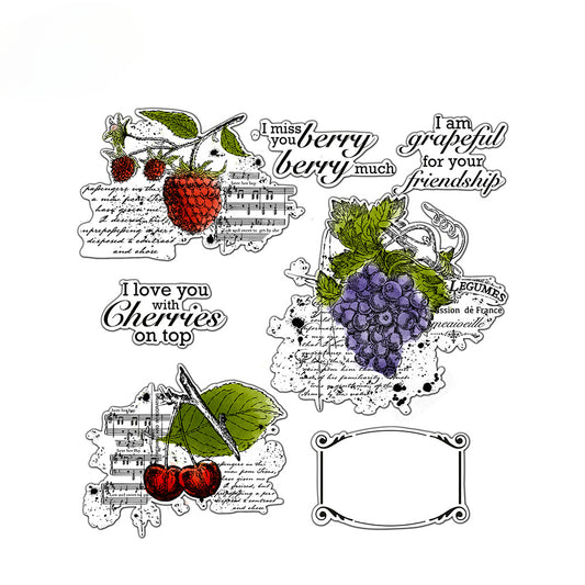 Fruits Dies & Stamps Set