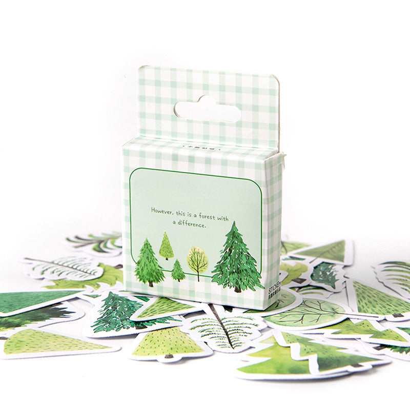 45Pcs Forest Series Boxed Stickers