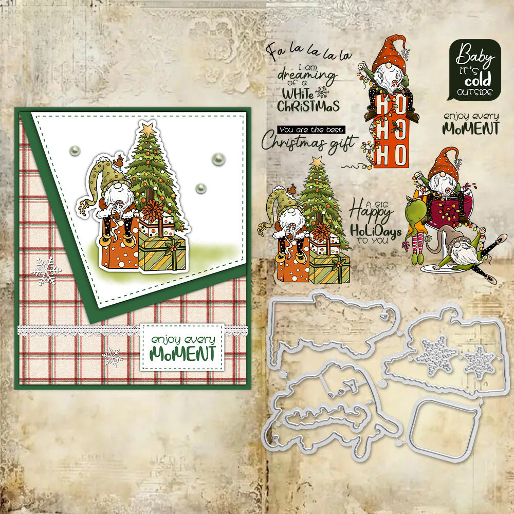 Christmas Gnomes Dies & Stamps Set