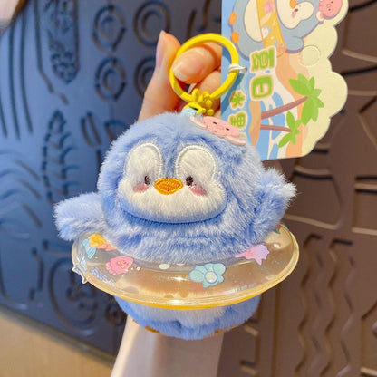 Cute Pet Summer Water Fun Plush Keychain