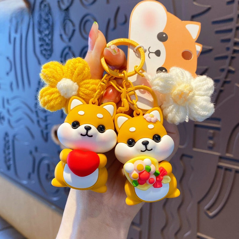 Cute Shiba Inu Doll Keychain