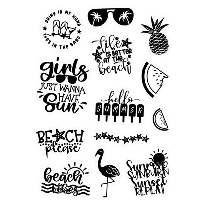 Summer Theme Dies & Stamps Set