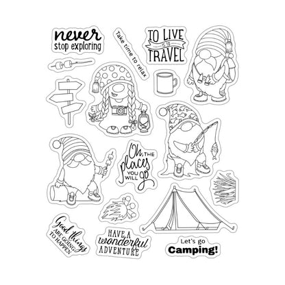 Gnomes Picnic Dies & Stamps Set