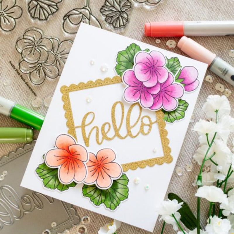 Hello Square Hello Square Frame Metal Cutting Dies – Memorycraftmall