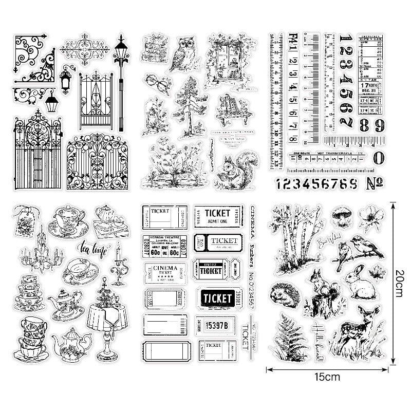 Various Patterns DIY Scrapbook Clear Stamps
