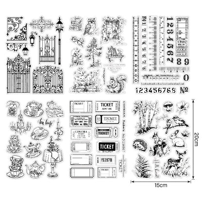 Various Patterns DIY Scrapbook Clear Stamps