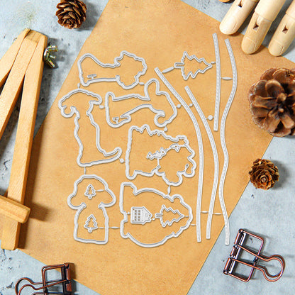 Christmas Puppy Dies & Stamps Set