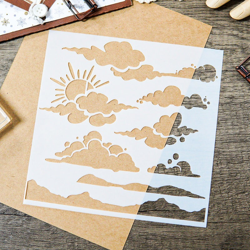 Sky & Clouds DIY Painting Hollow Stencil