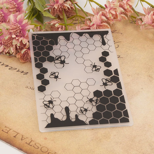 Bee Hive Plastic Embossing Folder