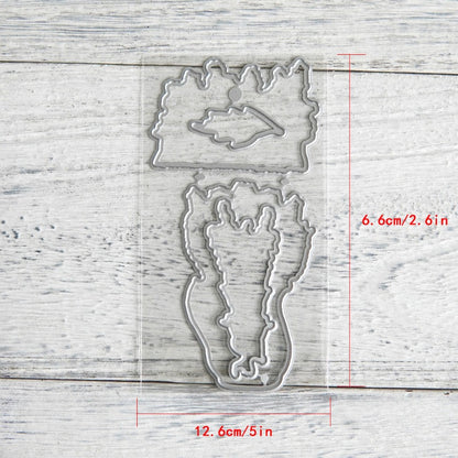Beautiful Lavender Dies & Stamps Set