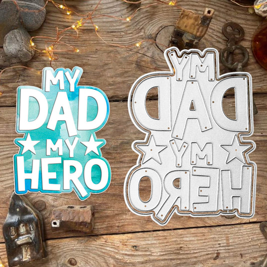 Father's Day Words Metal Cutting Dies