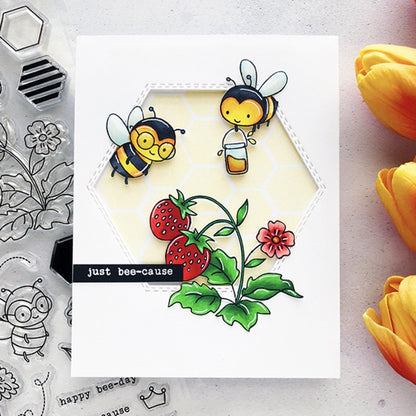 Bee Flower Dies & Stamps Set