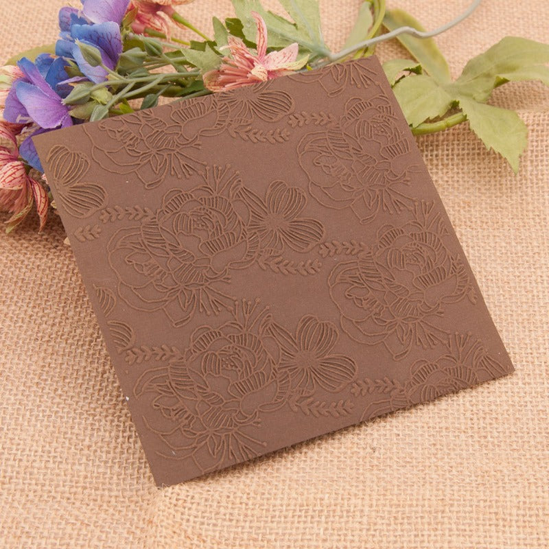 Flowers Pattern Plastic Embossing Folder