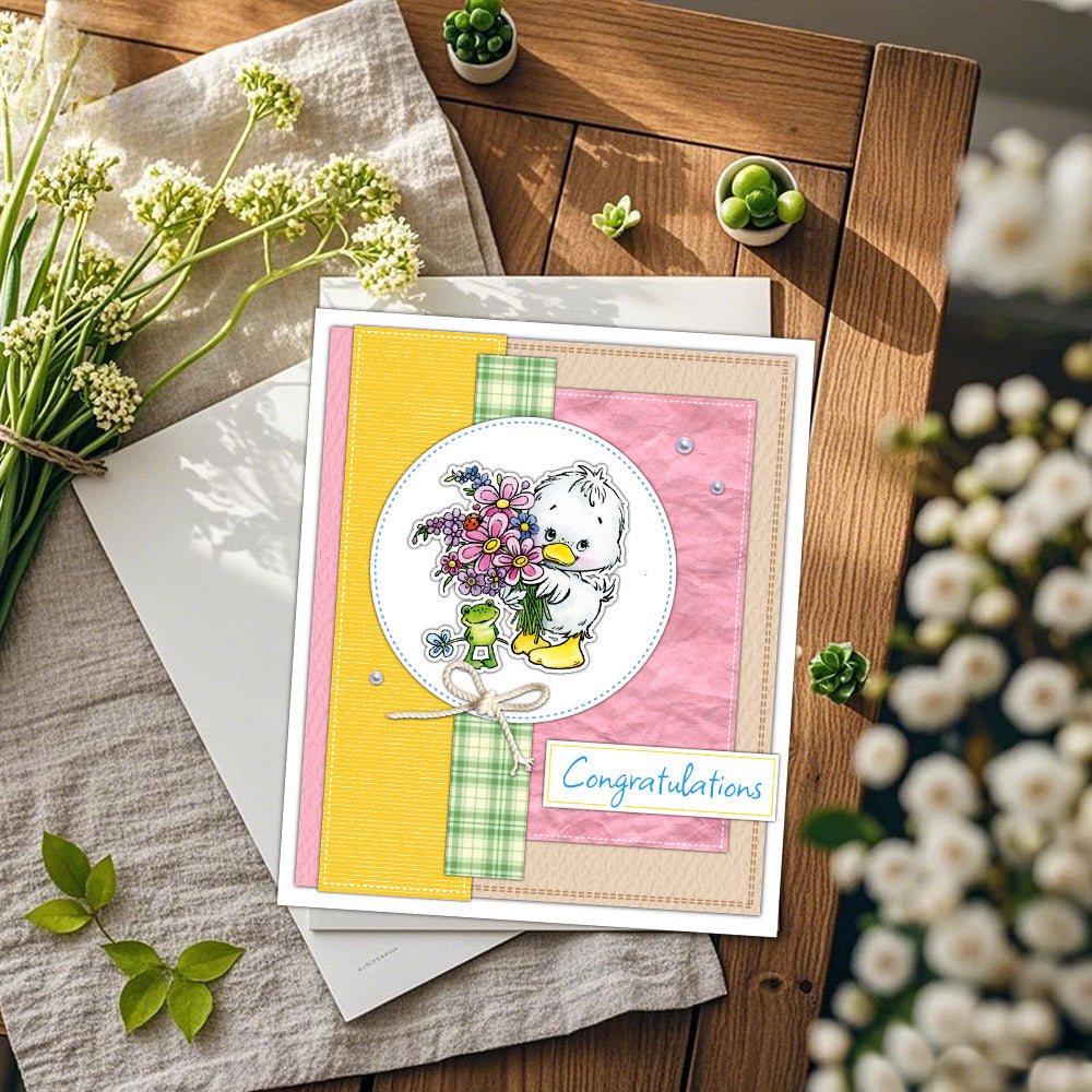 Flowers and Animals Clear Stamps
