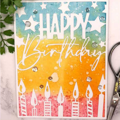 Birthday Background Board Cutting Dies