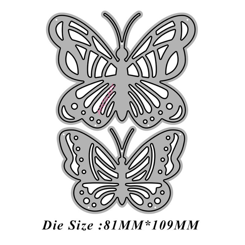 2Pcs Butterflies Metal Cutting Dies