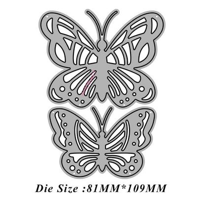 2Pcs Butterflies Metal Cutting Dies