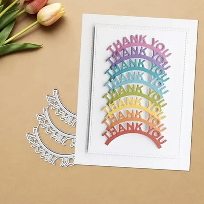 "Thank you" Words Metal Cutting Dies
