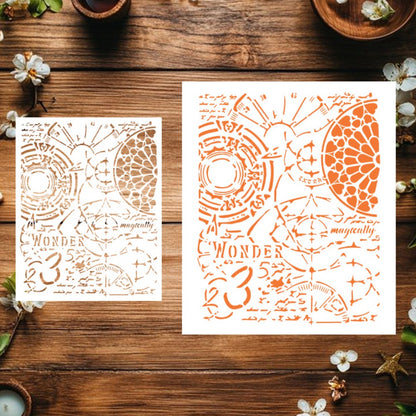 Time DIY Painting Hollow Stencil