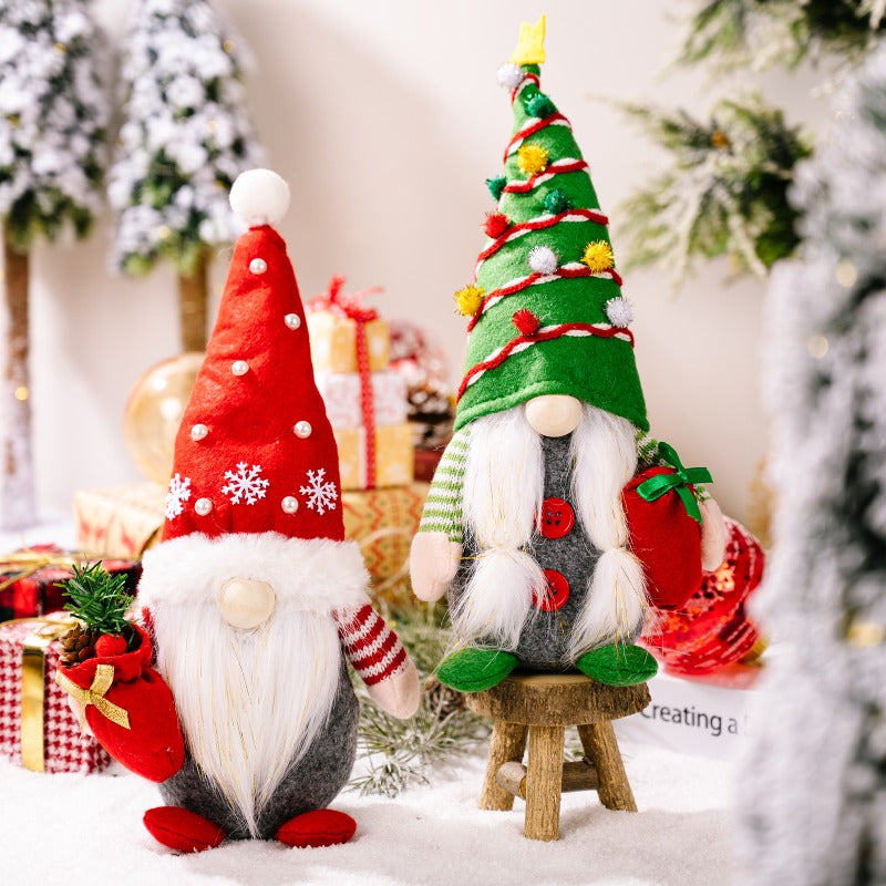 Christmas Gnome Plush Doll Ornaments