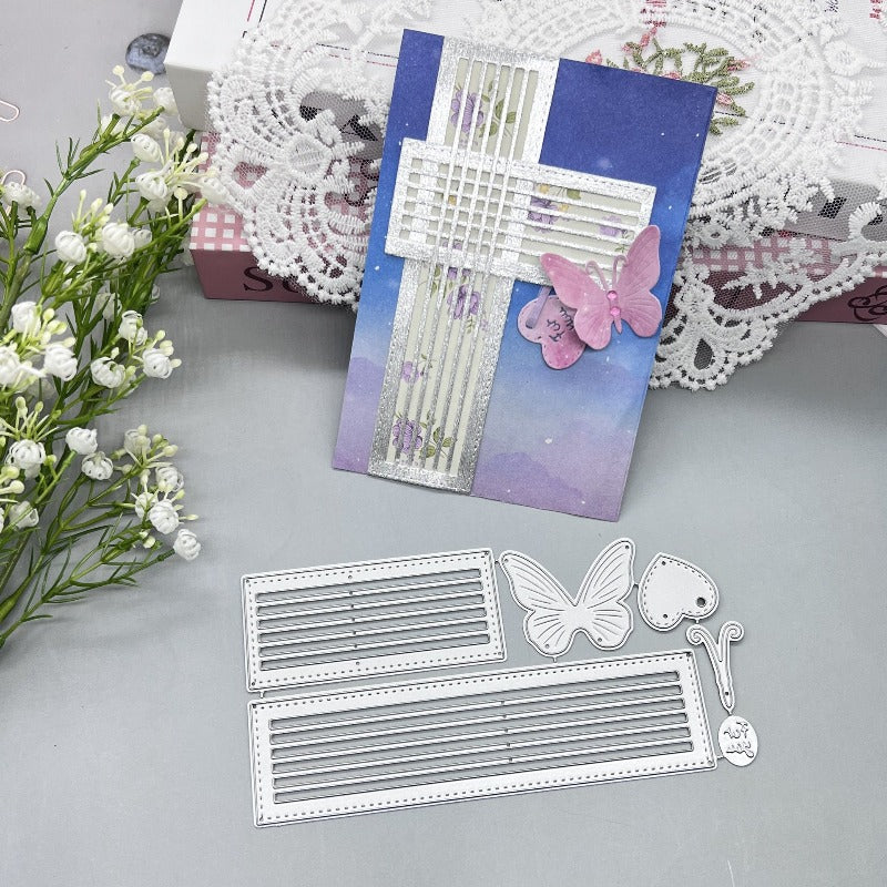 Cross and Butterfly Decorations Metal Cutting Dies