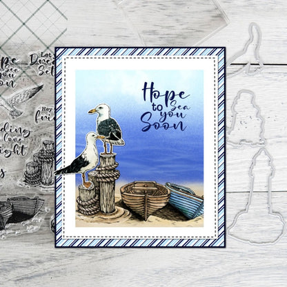 Seagull and Lighthouse Dies & Stamps Set
