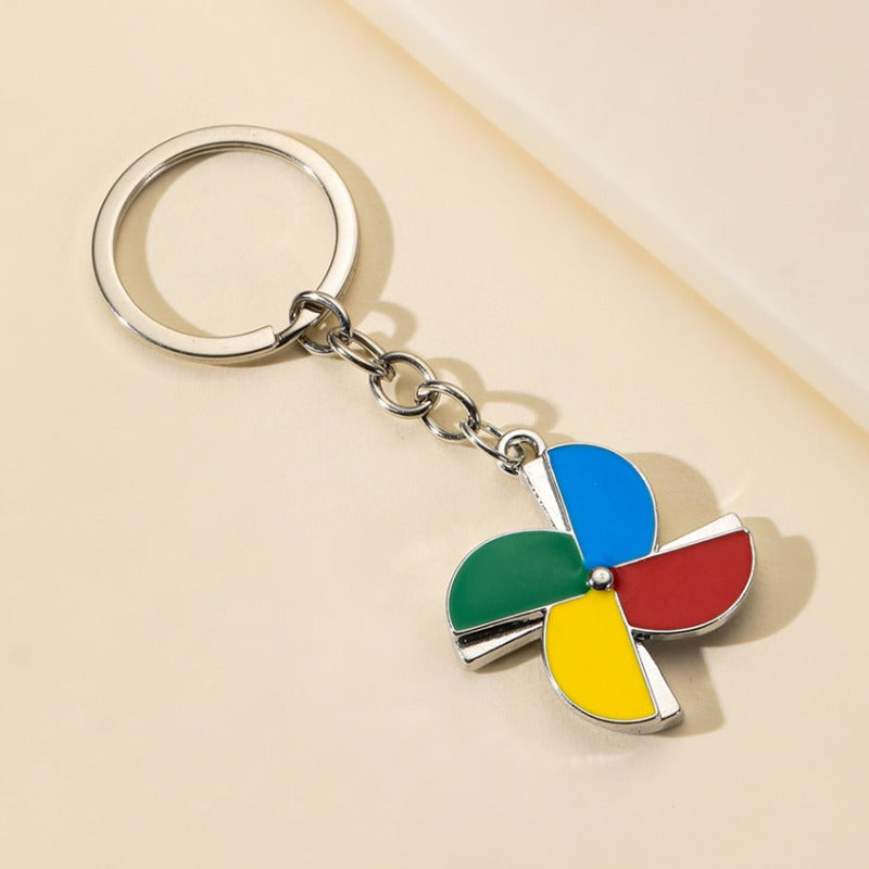 Rotating Windmill Keychain