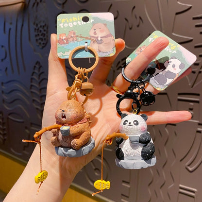 Cute Pet Fishing Keychain