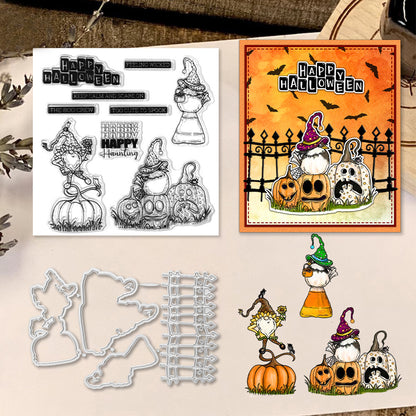 Halloween Elements Dies & Stamps Set