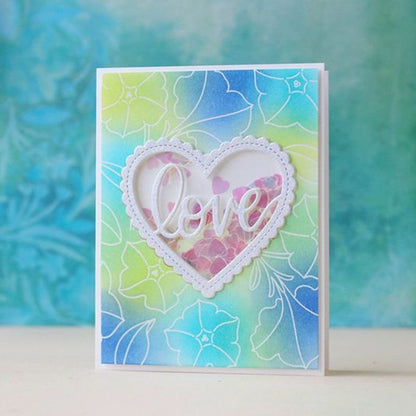 Hollow Lace Heart Metal Cutting Dies