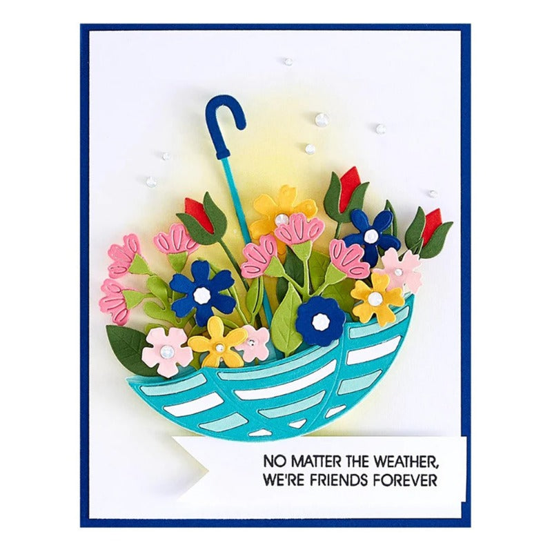 Umbrellas and Flowers Metal Cutting Dies