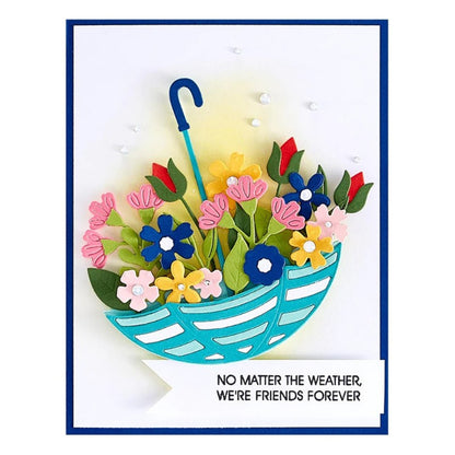 Umbrellas and Flowers Metal Cutting Dies
