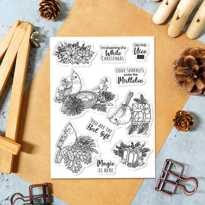 Christmas Bird Clear Stamps